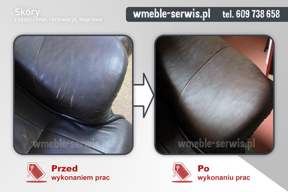 Naprawa skóry nubuk - anilina Warszawa