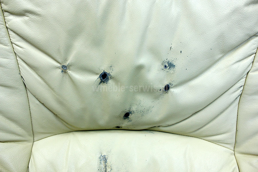 Naprawa wypalonych dziur w skórze Poznań