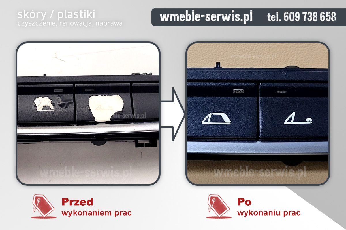 Renowacja przycisków sterowania dachem w BMW Z3